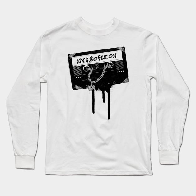 Kings of Leon  - Black Cassette Music Long Sleeve T-Shirt by susugantung99